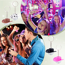 20Pcs 4 Colors Plastic Keychains&nbsp;KEYC-PH0002-17