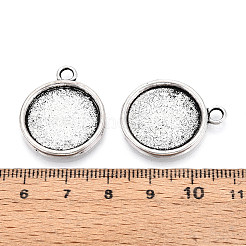 Tibetan Style Alloy Pendant Cabochon Settings&nbsp;PALLOY-N178-13AS-D