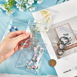 50Pcs Transparent Plastic Jewelry Storage Resealable Bags&nbsp;ABAG-GF0001-37