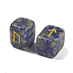 Rectangle Natural Blue Spot Jasper Rune Stones&nbsp;G-Z059-01K
