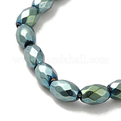 Electroplated Strong Magnetic Synthetic Hematite Beads Strands&nbsp;G-P518-02H