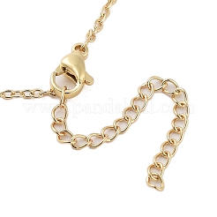 Brass Clear Cubic Zirconia Cable Chain Smiling Face Cloud Flower Pendant Necklaces&nbsp;NJEW-B100-06G