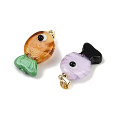 Handmade Lampwork Pendants&nbsp;X1-LAMP-A007-01G-03