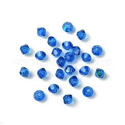 プレシオサ®クリスタルビーズ  チェコクリスタル  双円錐形(451 69 302 ロンデル)  60310 200 カプリブルー AB  3mm  穴：0.8mm&nbsp;X-PRC-BA3-60310-200