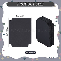 プラスチック製のボードゲームカードセパレーター  トレーディングカードの仕切り  ブラック  94x70x0.5mm&nbsp;FIND-WH0418-66G