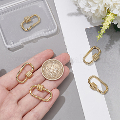 5Pcs Brass Screw Carabiner Lock Charms&nbsp;KK-NB0003-53