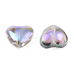 Transparent Electroplate Glass Beads&nbsp;GLAA-N035-030-K01