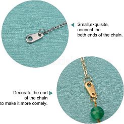 48個 4スタイル 304ステンレススチール スクリューアイピンペグベイル  片穴パーツ用  ローズゴールド  10x4~8mm  穴：2mm  ピン：1mm  12個/スタイル&nbsp;STAS-UN0029-70