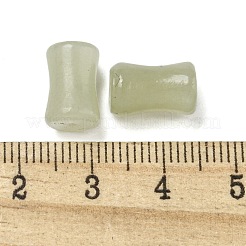 天然ネフライト翡翠/和田翡翠ビーズ  竹  11x7mm  穴：1.2mm&nbsp;G-H036-04