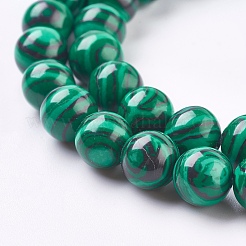 Synthetic Malachite Beads Strands&nbsp;X-TURQ-P028-04-8mm