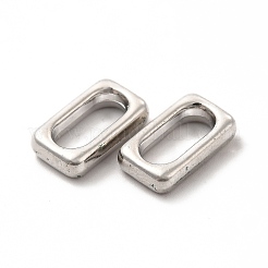 合金フレームコネクター  長持ちメッキ  カドミウムフリー＆鉛フリー  長方形  プラチナ  15.5x9x4mm  内径：5x11.5mm&nbsp;PALLOY-E024-06P