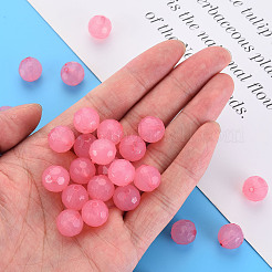 模造ゼリーアクリルビーズ  多面カット  ラウンド  鮭色  12x11.5mm  穴：1.8mm  約560個/500g&nbsp;MACR-S373-97B-E03
