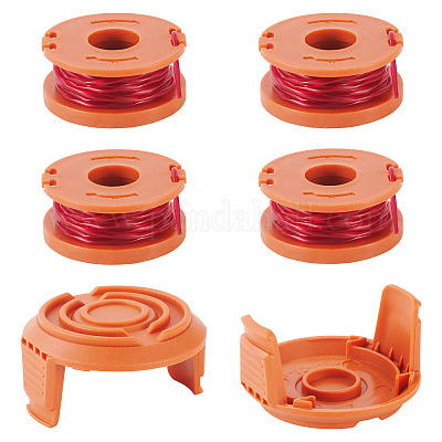 5pcs WA0010 Trimmer Replacement line spools with cap For Worx String Trimmer&nbsp;FIND-TAC0011-128E-1