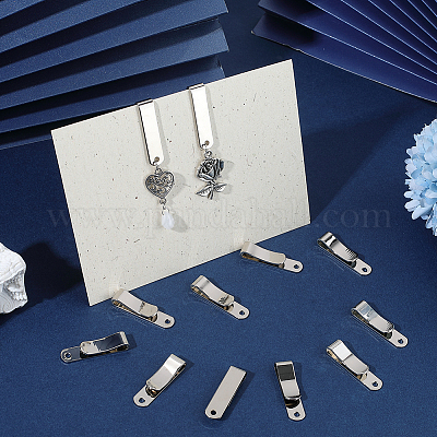 20Pcs Brass Tie Clips&nbsp;KK-SC0007-10P-1