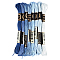 Polyester Embroidery Threads, Cross Stitch Threads, Segment Dyed, Mixed Color, 0.5~2mm, about 8.75 Yards(8m)/Skein, 8 colors, 1 skein/color, 8 skeins/set