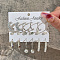 Alloy & Plastic Pearl Earring Sets, Platinum, 7~35mm, 6pairs/set