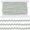 Polyester Ribbon, with Cardboard Display Card, Dark Sea Green, 1/4 inch(7.5mm), 25Yards