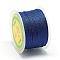 Nylon Threads, Milan Cords/Twisted Cords, Medium Blue, 1.5~2mm, about 54.68 yards(50m)/roll