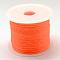 Braided Nylon Thread, Dark Orange, 2mm, about 54.68 yards(50m)/roll