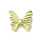Alloy Beads, Butterfly, Golden, 14x14x3mm, Hole: 1.5mm