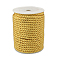 Twisted Nylon Cords, Gold, 5mm, about 18~19yards/roll(16.4m~17.3m/roll)