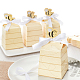 Paper with Polyester Ribbon Bees Candy Boxes&nbsp;CON-WH0079-70-5