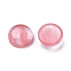 Cherry Quartz Glass Cabochons&nbsp;G-P393-R59-10MM-2