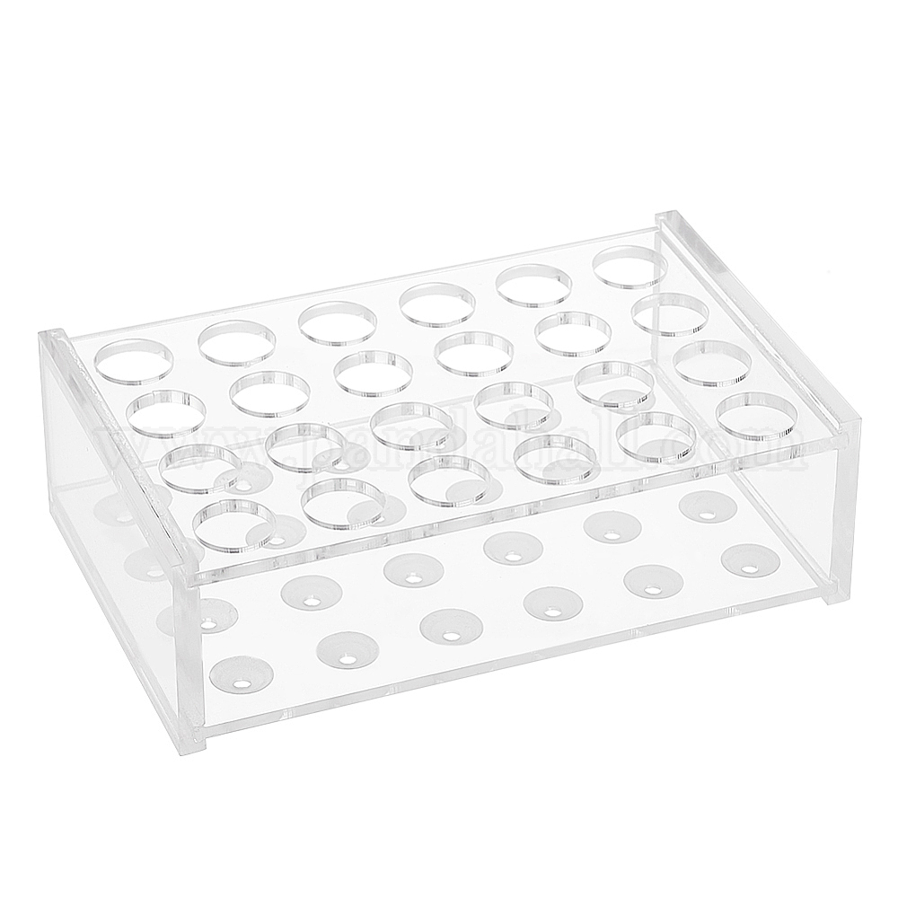Wholesale 24-Hole 5ML Acrylic Laboratory Test Tube Rack - Pandahall.com
