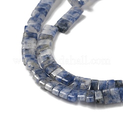 天然ブルースポットジャスパービーズ連売り  2穴  長方形  2.5~3x5x2.5mm  穴：0.8mm  約138~140個/連  15.28''~15.31''（38.8~38.9センチメートル）&nbsp;G-Z045-A08-01