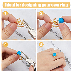 1Pc Adjustable 925 Silver Ring Adjustable Ring Findings&nbsp;FIND-DC0006-64G