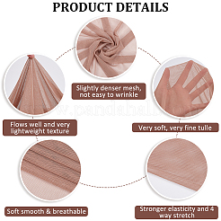 95% Polyester & 5% Spandex Mesh Fabrics&nbsp;DIY-WH20050-03A