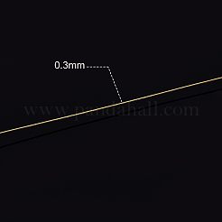 120m 1ロールの丸銅線  ジュエリー作りのための  ライトゴールド  0.3mm  120 M /ロール。&nbsp;CWIR-BC0006-24