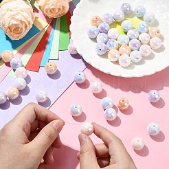 50Pcs Opaque Acrylic Beads&nbsp;OACR-CJ0002-10