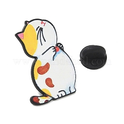 Calico Cat Printed Alloy Lapel Pin Backs for Backpack Clothes&nbsp;AL-CBA4F48-03D