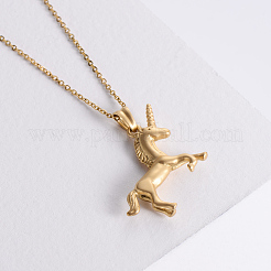 Unicorn Animal Stainless Steel Pendant Necklaces&nbsp;MX0143