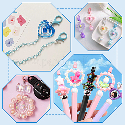 24個8スタイルメッキアクリルビーズ  混合図形  ミックスカラー  24~36.5x27~36.5x7~8mm  穴：2.2~3mm  3個/スタイル&nbsp;FIND-PH0022-04
