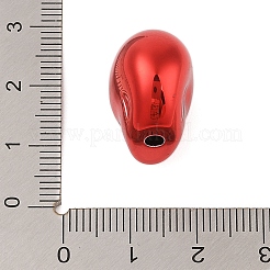 UVメッキアクリルビーズ  スカル  クリムゾン  18x13x17mm  穴：2.8mm&nbsp;OACR-M013-09E