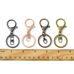 8Pcs 4 Colors Iron Alloy Lobster Claw Clasp Keychain&nbsp;KEYC-FS0001-06A