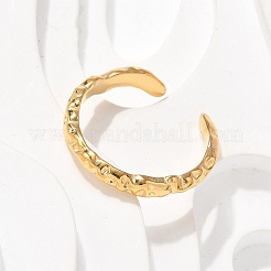 304 Stainless Steel Cuff Rings&nbsp;RJEW-H246-01G-02