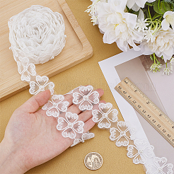 5 Yards Polyester Flower Lace Trim Ribbon&nbsp;OCOR-WR0001-92