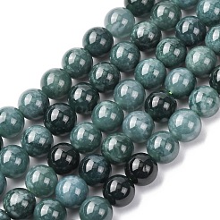 Natural Blue Jade Beads Strands&nbsp;G-H341-8mm-02
