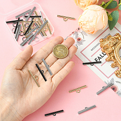24Pcs 3 Colors Alloy Toggle Clasp Bar&nbsp;FIND-SC0014-54