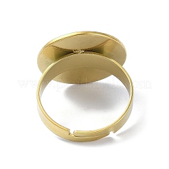 304 Stainless Steel Pad Rings Setting&nbsp;RJEW-H221-01G-02