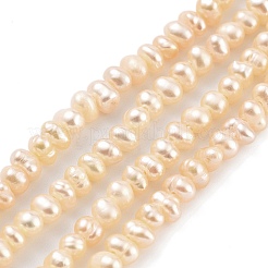 Natural Cultured Freshwater Pearl Beads Strands&nbsp;PEAR-C003-06D