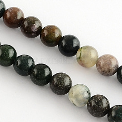 Natural Indian Agate Gemstone Bead Strands&nbsp;G-R201-8mm