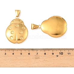316 Stainless Steel Locket Pendants&nbsp;STAS-K321-01G