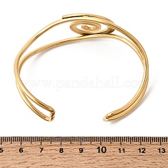 304 Stainless Steel Cuff Bangles for Women&nbsp;BJEW-P387-03G