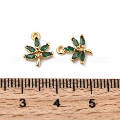 Brass & Glass Charms&nbsp;KK-F916-08G-03