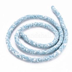 Handmade Polymer Clay Bead Strands&nbsp;X-CLAY-S094-4mm-A10