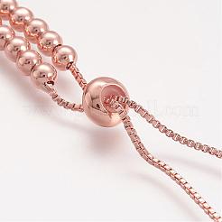 Brass Bead Chain Necklace Making&nbsp;NJEW-F151-01RG